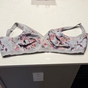 Cacique Women's Bralette - Gray and Purple -  Unlined Full Coverage No-Wire 42H